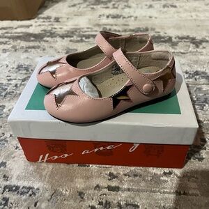 NEW HOO Pink Hoova Star Mary Jane Flats Size 8 US / 25 EU $76